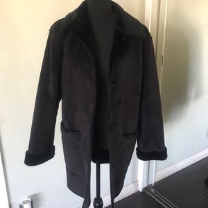 COPY - Black Faux Shearling Size 10 Coat
